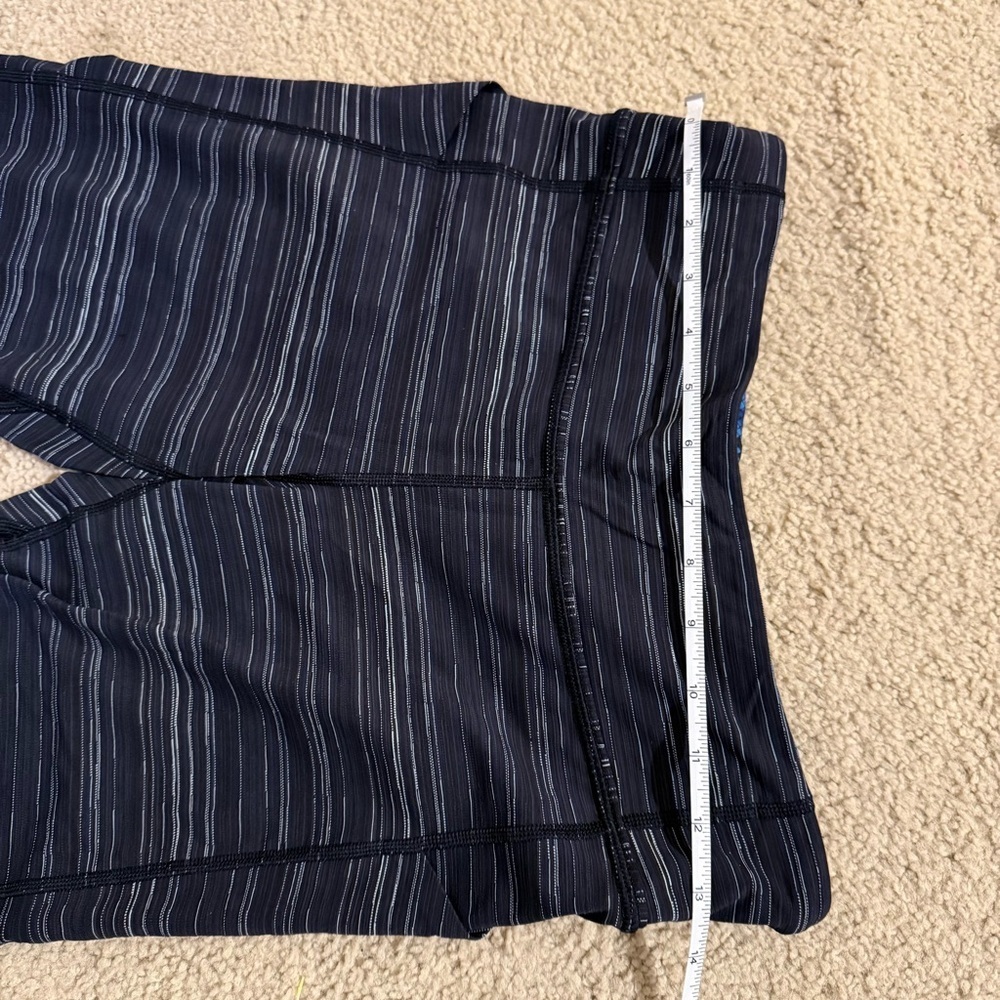 Lululemon Athletica Pace Rival Crop Black Patterned Leggings - Picture 3 of 10